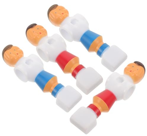 WHAMVOX Tischfußballfiguren 4 Stück aus PVC als Ersatzfußballspieler | Tischfußball Erwachsene, Direktes Ballgefühl, Stoßfest und Wiederverwendbar, Leicht Austauschbar