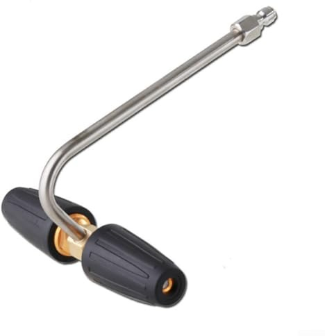 Kit de nettoyage de gouttière pour nettoyeur haute pression avec technologie Quick Connect et double buse turbo