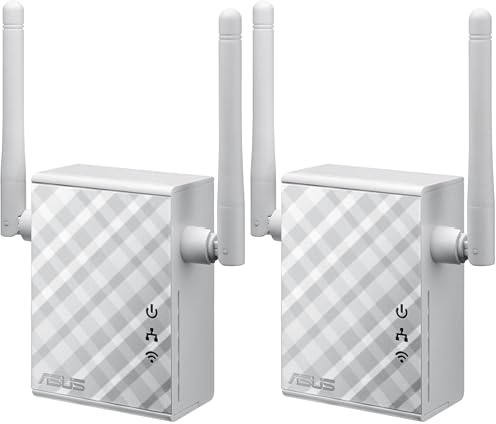 ASUS RP-N12 - Répéteur Wi-FI Extender Wi-FI ASUS N 300 - Compatible Box Orange - Bouygues Télécom - SFR - Freebox - Routeurs Toutes Marques