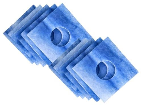 vhbw 10x Filter kompatibel mit Limodor Limot Lüfter Serie F Typ D, LF, ELF Lüftungsgerät Badlüfter & Deckel-Umrüstsatz F/C - Ersatz für F-LF/5 00010 Zubehör