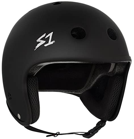 S1 Retro Lifer Helmet for Skateboarding, BMX, and Roller Skating - EPS Fusion Foam, CPSC & ASTM Certified - Black Matte XX-Large (23)