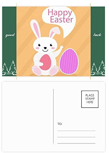 Happy Ostern Religion Festival Egg Bunny Good Luck Postkarten-Set, Karte Postkarte, Seite Postkarten, 20 Stück