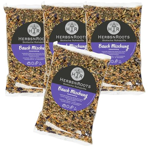 Bauch-Mischung • Anis-Fenchel-Kümmel-Tee • bei Blähungen • Sodbrennen • Bauchkrämpfen • Magen • Darm • HerbsnRoots • 4x210g