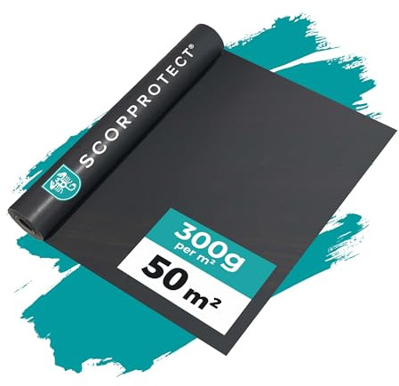 Scorprotect® Abdeckpappe 50 m² | 300 g/m² Milchtütenpapier | Robuste Schutzpappe für Boden, Renovierung und Malerarbeiten | 115 cm x ca. 43,5 m