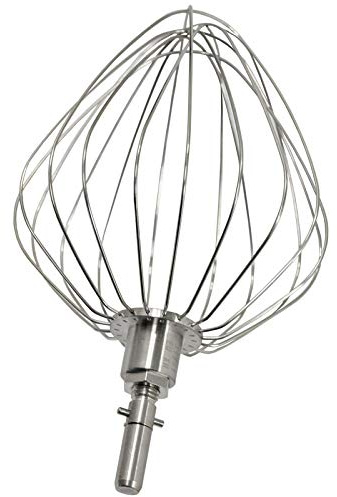 SPARES2GO 9 Wire Aluminium Balloon Whisk Attachment with Circlip Shaft for Kenwood Major Chef Stand Mixer