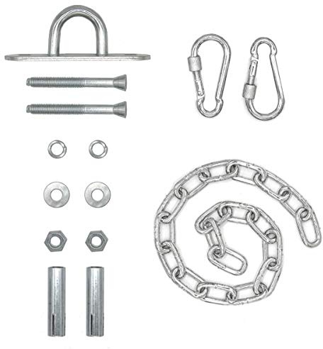 AMANKA 230kg Hängesessel Kette mit Deckenhaken - 50cm Aufhängung für Boxsack Schaukel Hängematte