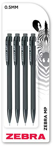 Zebra Pen MP Mechanical Pencil, 0.5mm, Pack of 4