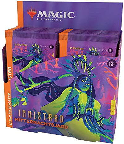 Magic the Gathering Innistrad: Mitternachtsjagd Sammler Display, 12 Booster (Deutsche Version)