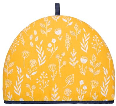 Tea Cosy Teapot Cover Warmer for Small Medium Large Tea Pot Cosies 6 cups Insulated Novelty 35x27x3 cm Large Funny Gift Birthday Christmas Kitchen Home Gift Retro Meadow