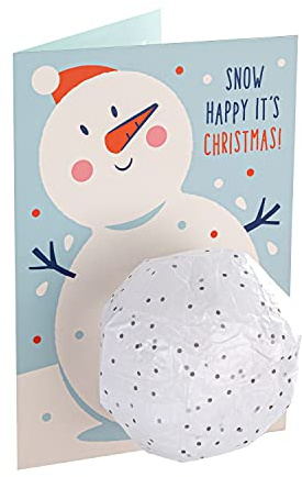 Hallmark Weihnachtskarte – niedliches aufblasbares Schneemann-Design