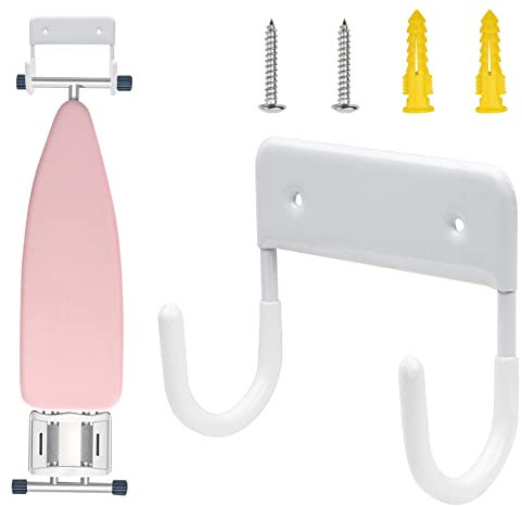 Alpinista Bügelbrett Wandhalterung Aufhänger,Bügelbretthalter Wandmontage Haken für Wäscheraum Hauswirtschaftsraum