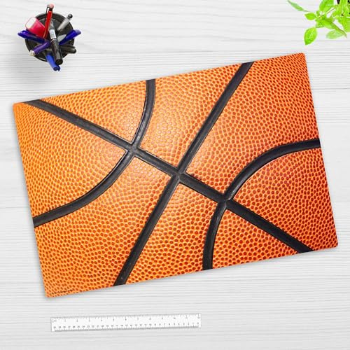 Schreibtischunterlage Kinder und Erwachsene - Basketball - aus premium Vinyl - Made in Germany (60 x 40 cm)