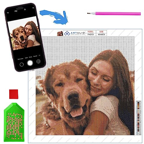 ARTULIO Diamond Painting Eigenes Foto - 30x40cm – 5D Diamant Painting Personalisiert