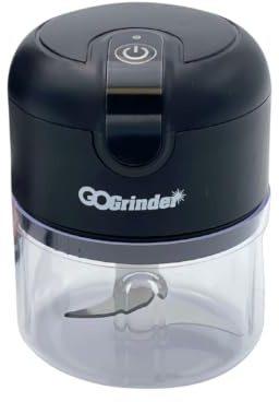 Go Grinder Livington Chopper Venteo - Picadora eléctrica inalámbrica, fácil de usar, recargable, aplastar, cortar, cortar, picar, cable USB incluido - Resistente