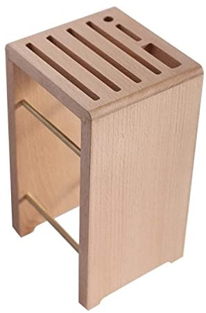 Blocs Couteaux vides Porte-Couteau en Bois Massif Support De Bloc De Couteau en Bois Porte-Couteau Respirant Sec Accessoires De Cuisine pour la Cuisine (Color : A, Size : 13 * 12 * 23cm)