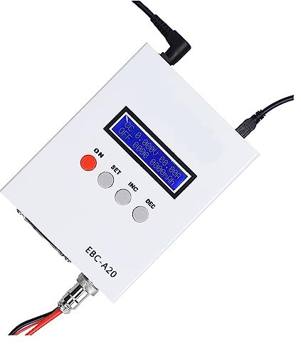 NURII Batterietester, 30V 20A 85W Lithiumbatterien Kapazitätstestgerät 5A 20A Entladekontrolle (Size : EU)