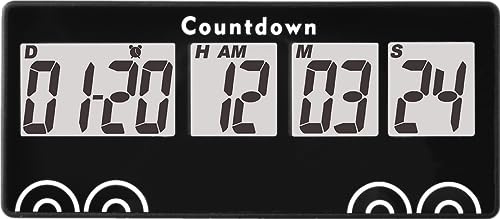 YOOREAL Digital 9999 Tage Countdown Tage Timer Uhr, Ruhestand Countdown