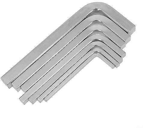 Lioaeust Juego de llaves de cabeza cuadrada en forma de L, 7 llaves cuadradas, juego de llaves cuadradas para apretar tornillos cuadrados