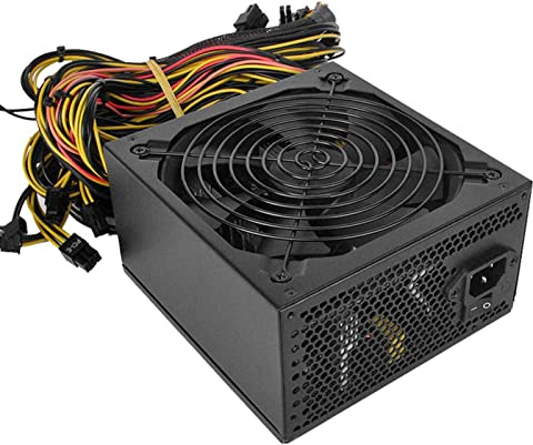 KLVN Alimentation minière 2000W Alimentation 180-26 0V ATX Ethereum minier 95% d'efficacité élevée pour S9 S7 L3 8GPU Cartes Support Max à 2000W