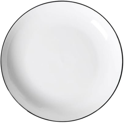 EINES Platos de Cena Plato de cocina for el hogar, plato Vertical grande, vajilla de cerámica china, plato for carne, plato hondo Platos de Pasta (Color : 10inch)