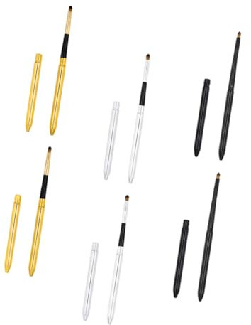 IMIKEYA 6stücke Lippenpinsel Für Lippenstift Von Professionellen Make-up Pinseln Für Lippenstift Lidschatten-make-up Und Lippenstift-applikator