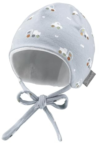 Sterntaler Beanie aus Sweat Bedruckt mit Dinosauriern Jungen - Baby und Kinder Mütze aus Sweat-Stoff