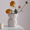HRYHWASE Keramik-Taschenvasen für Blumen, Vase im Blumenstrauß-Design, minimalistisch, modern, dekorative Vase für Tischdekoration, Regal, Büro, Schlafzimmer (Size : A)