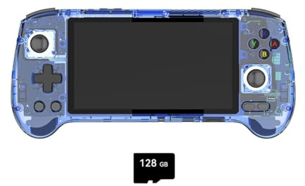 JOENI RG556 Handheld Game Console, 5.48-inch AMOLED Screen Android Retro Video Gaming Player for Adults Kids Boys, 4+128G+128GB TF Card 4000+Games