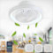 AJZXQM Ventilador de Techo con Luz y Mando a Distancia, Lampara Ventilador Techo Regulable Dormitorio de 75W, Moderno Ventilador Techo Silencioso, Giratorio 360°, 6 Velocidades, Temporizador, Blanco