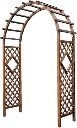 ZJGFCB Pergolato in Legno, Pergolato da Giardino, Arco con Fioriere, per Varie Piante Rampicanti, Arco da Giardino per Matrimoni, Decorazione per Feste Nuziali, Ampio Pergolato(Size:120x50x217cm)
