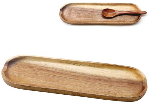 KASURE Repose-Cuillère en Bois avec Cuillère Offerte – Support Naturel pour Ustensiles de Cuisine, Spatules, Cuillères et Couverts – Accessoire Élégant et Pratique