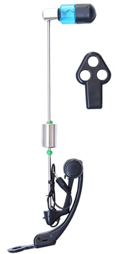 ETUCYNG Indicador de, Alarma de Cebo para Peces, indicador de mordida de, Alarma de portátil Ajustable, ABS Faro Tornillo botón mordedura Cebo Alarma Pescado Cebo para Familiares