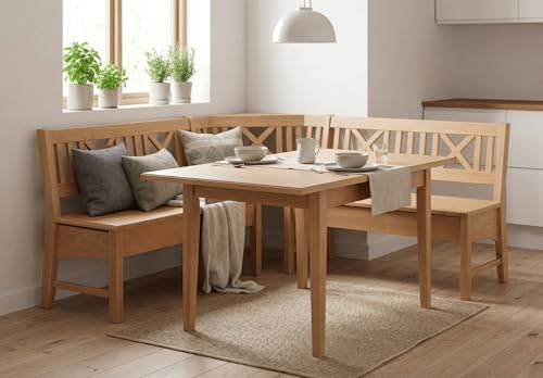 Imebel Eckbank modern 175 x175 cm – Polsterbank für Esszimmer