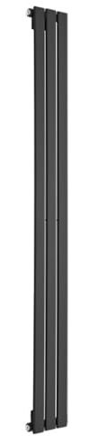 Sterling Black Single Flat Panel Vertical Radiator 1750 x 210mm