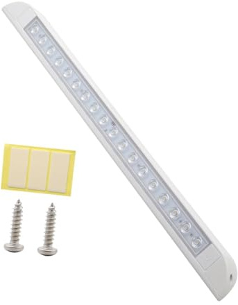 Milageto Barre pour Porche, Bande Lumineuse extérieure, Lampe Murale pour remorque et Bateau, Blanc, Long