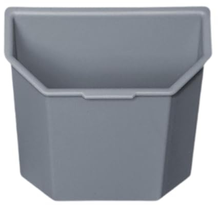Pitycbo Cubo de Basura para Coche, contenedor de Basura para vehículo, Resistente, práctico, versátil, Caja de Almacenamiento de contenedor de Basura fácil de, Gris