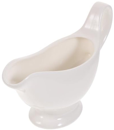 HOLIDYOYO 1pezzo Contenitore in Ceramica Per Salse e Sughi Di Carne Distributore Di Condimenti Per Insalata Beccuccio Per Servire Goccia
