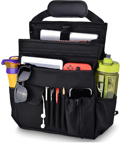 Kingbar Autositz Organizer Vordersitz, Rücksitz Organizer Mit Tablet/Telefon Aufbewahrung, Backseat -Auto Organizer, Auto Organizer Aktentasche Mit Separater Tasche