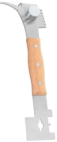 TOYANDONA Stockwerkzeug Für Imker Aus Verzinktem Stahl Mit Holzgriff Wabenentferner Schaber Und Haken Für Bienenzucht Und Imkerausrüstung