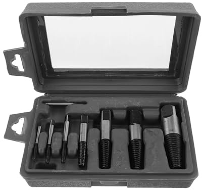 COHEALI 8 Pezzi Kit Di Estrazione Viti Estrattore Bulloni Rotti Strumento Per Rimuovere Viti Spanate Estrattore Bulloni Rotti Filettature Rotte