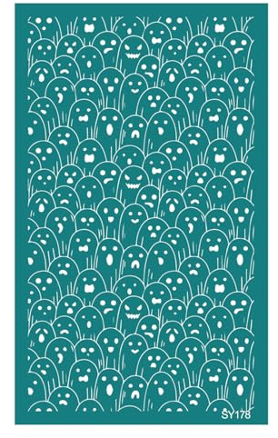 Xinsheinelry Pochoirs en soie pour Halloween - Pochoirs d'impression pour sérigraphie d'Halloween - Pochoirs pour peinture en bois d'argile, t-shirts, sacs, transferts de Noël