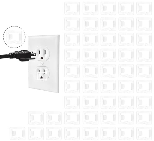 50 Pcs Snug Plug Outlet Loose Outlet Plug Fix, Secure Plugs Lock for Wall Sockets Plastic Plugs Socket Secured Looses Socket Insert Easily Fix Looses Outlets, Looseoutlet Tightly Make Your Jack Snug