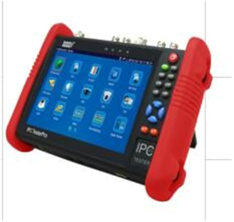 NJJIHUI Tester CCTV, Display LCD Da 7 Pollici Tester CCTV Monitor Telecamera Analogica IP Controllo PTZ POE per fibra ottica, cablaggio(IPC9800ADHS)