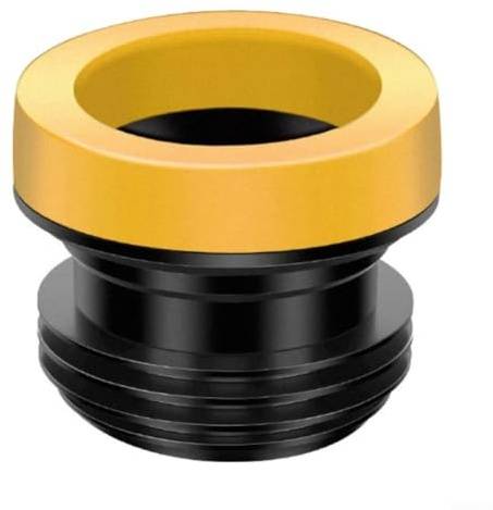 Anello di tenuta flangia per WC in materiale ispessito per evitare perdite e per varie installazioni WC standard (nero)