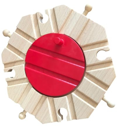 Abaodam Holzeisenbahn Schienen Satz Kinder mit Robustem Material Einfach Montierbar Kompatibel für Spielzeugeisenbahn Kreatives Selbstgemacht Spielzeug für Jungen und Mädchen
