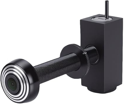Denash Caméra Judas WiFi, Caméra de Visionneuse de Porte Numérique HD 2MP avec Objectif Grand Angle et Alertes en Temps Réel, Oculaire de Porte sans Fil pour la sécurité de