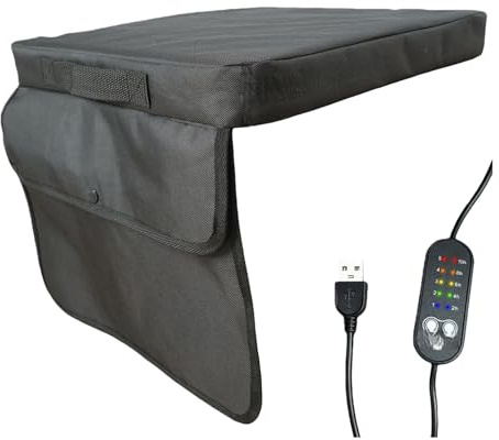 5 niveles de calor modificables, almohada de asiento calentada, plan transportable, fibra artificial para incidentes deportivos, excursiones, uso doméstico, estufa al aire libre, almohadilla de