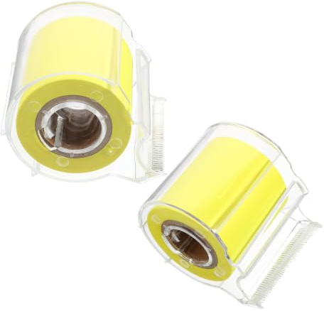 DOITOOL 2 Rollos de Blocs de Notas Adhesivas para Amarillas Fuerte Adhesivo y Papel Suave Accesorios de Escritorio Prácticos y Creativos para Oficina y Hogar Oficina Hogar