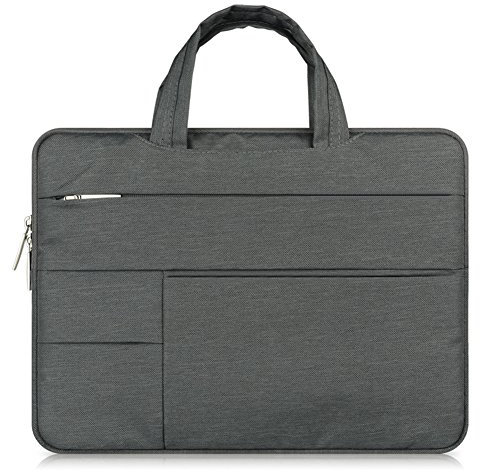 Laptop Sac Sacoche Housse Etui de Protection pour New Macbook/Macbook Pro/Macbook Air/Ordinateur Portable/Ultrabook avec Poignée 12 Pouce Ardoisé