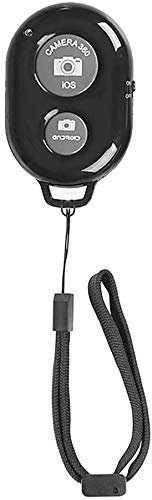 Wireless Bluetooth Remote Control for Phone iPhone Samsung Other Smartphone Camera Compatible with all IOS and Android Devices with Wrist Strap Included - Black